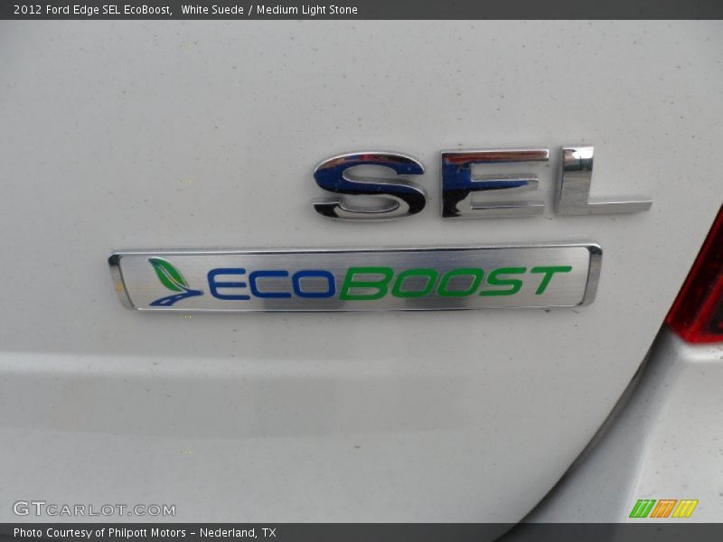 White Suede / Medium Light Stone 2012 Ford Edge SEL EcoBoost