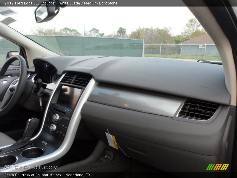White Suede / Medium Light Stone 2012 Ford Edge SEL EcoBoost