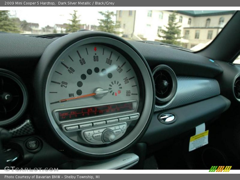 Dark Silver Metallic / Black/Grey 2009 Mini Cooper S Hardtop