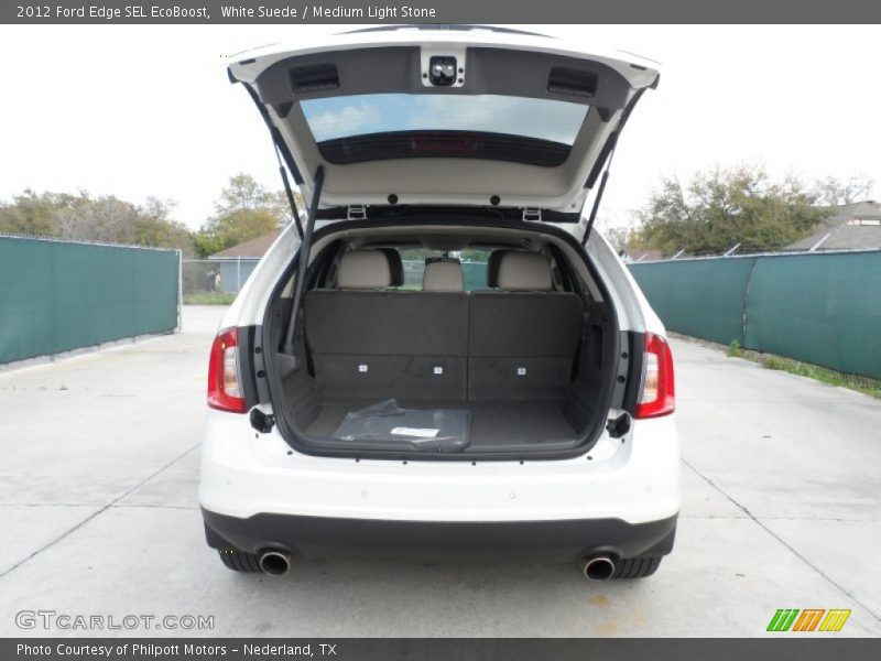 White Suede / Medium Light Stone 2012 Ford Edge SEL EcoBoost