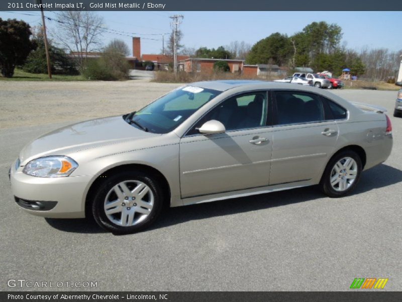 Gold Mist Metallic / Ebony 2011 Chevrolet Impala LT