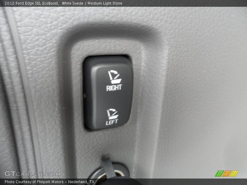 White Suede / Medium Light Stone 2012 Ford Edge SEL EcoBoost