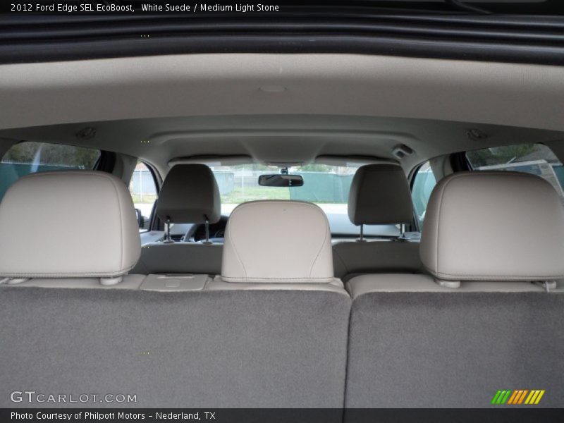 White Suede / Medium Light Stone 2012 Ford Edge SEL EcoBoost