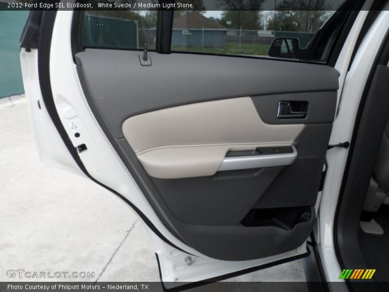 White Suede / Medium Light Stone 2012 Ford Edge SEL EcoBoost