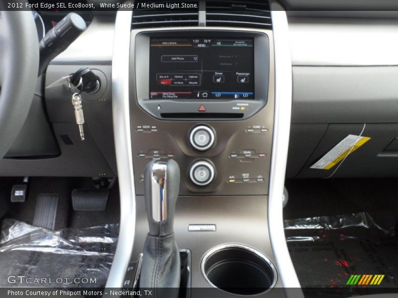 White Suede / Medium Light Stone 2012 Ford Edge SEL EcoBoost