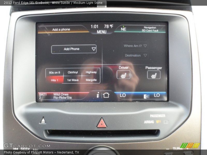 White Suede / Medium Light Stone 2012 Ford Edge SEL EcoBoost