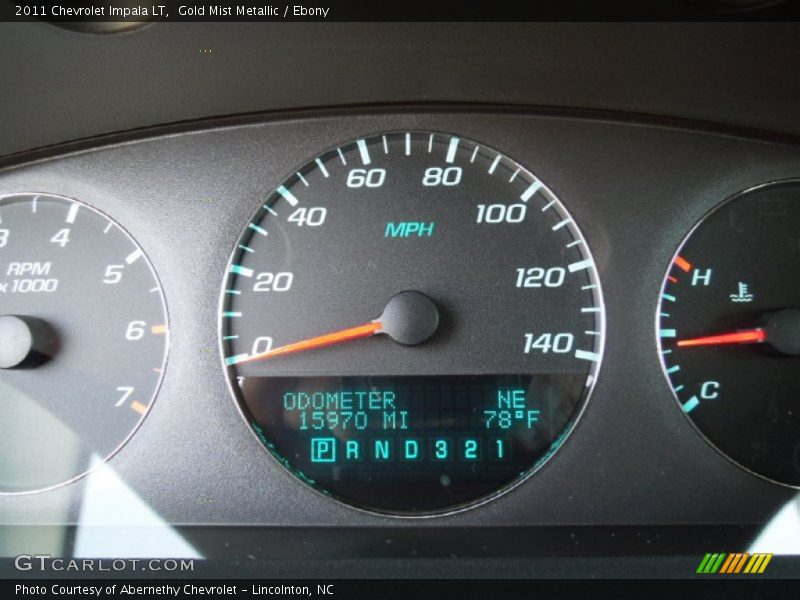 Gold Mist Metallic / Ebony 2011 Chevrolet Impala LT