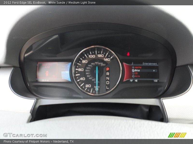 White Suede / Medium Light Stone 2012 Ford Edge SEL EcoBoost