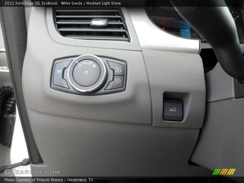 White Suede / Medium Light Stone 2012 Ford Edge SEL EcoBoost
