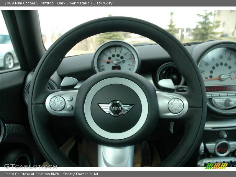Dark Silver Metallic / Black/Grey 2009 Mini Cooper S Hardtop