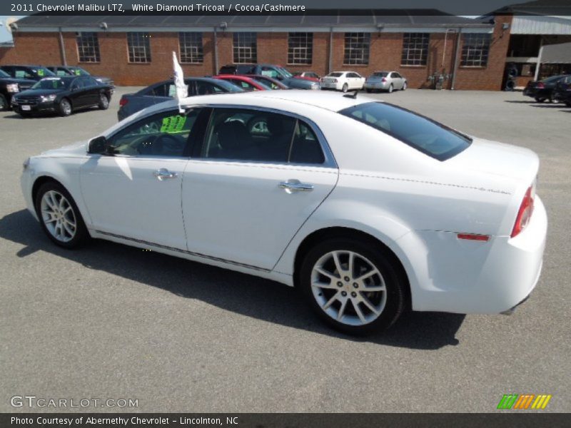 White Diamond Tricoat / Cocoa/Cashmere 2011 Chevrolet Malibu LTZ