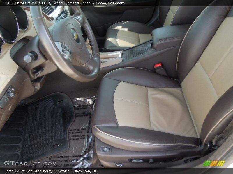 White Diamond Tricoat / Cocoa/Cashmere 2011 Chevrolet Malibu LTZ