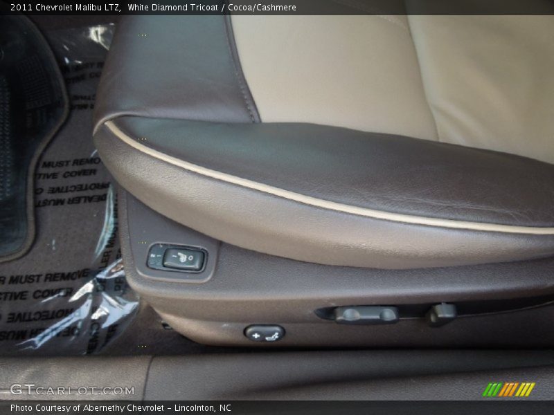 White Diamond Tricoat / Cocoa/Cashmere 2011 Chevrolet Malibu LTZ
