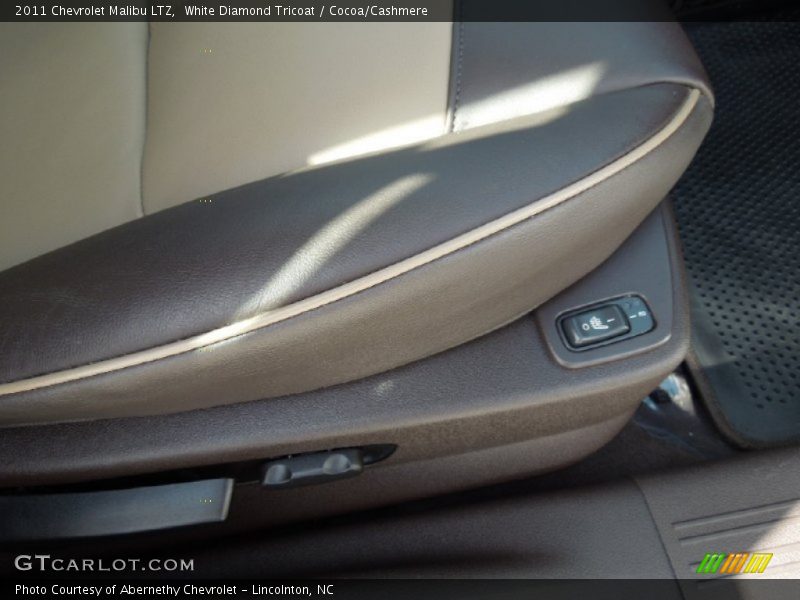 White Diamond Tricoat / Cocoa/Cashmere 2011 Chevrolet Malibu LTZ