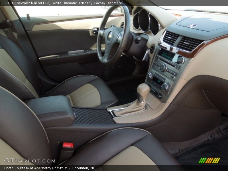 White Diamond Tricoat / Cocoa/Cashmere 2011 Chevrolet Malibu LTZ