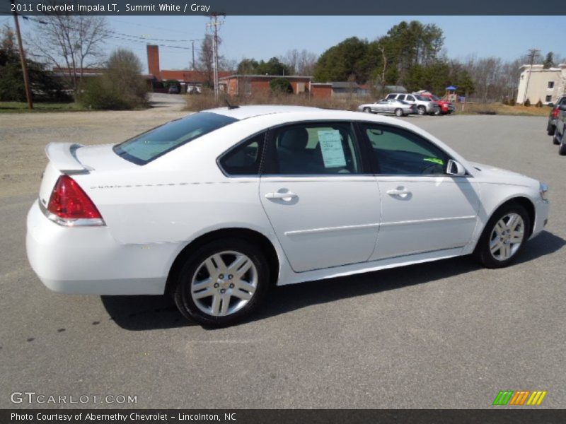 Summit White / Gray 2011 Chevrolet Impala LT