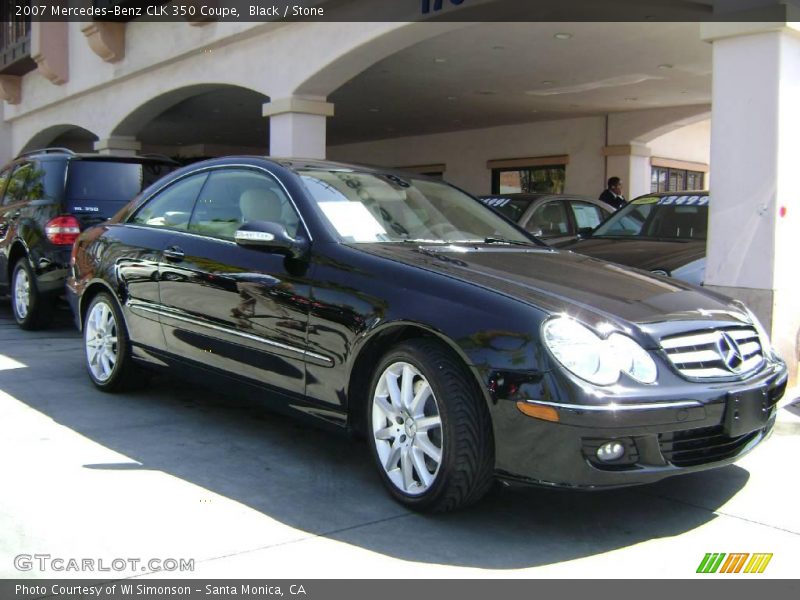 Black / Stone 2007 Mercedes-Benz CLK 350 Coupe
