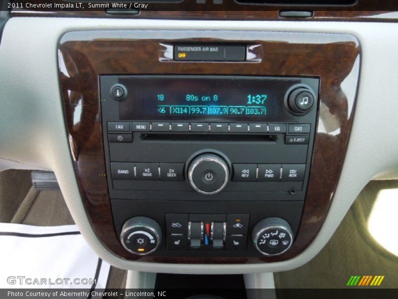 Summit White / Gray 2011 Chevrolet Impala LT