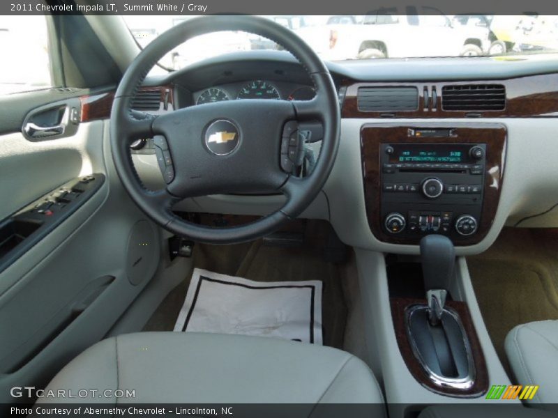Summit White / Gray 2011 Chevrolet Impala LT