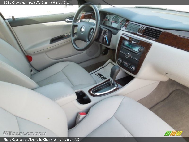 Summit White / Gray 2011 Chevrolet Impala LT