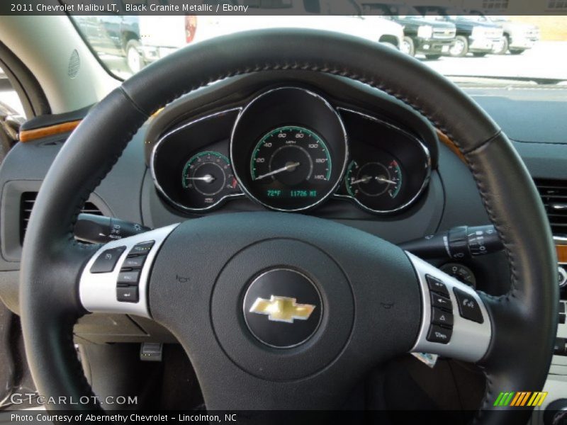 Black Granite Metallic / Ebony 2011 Chevrolet Malibu LT