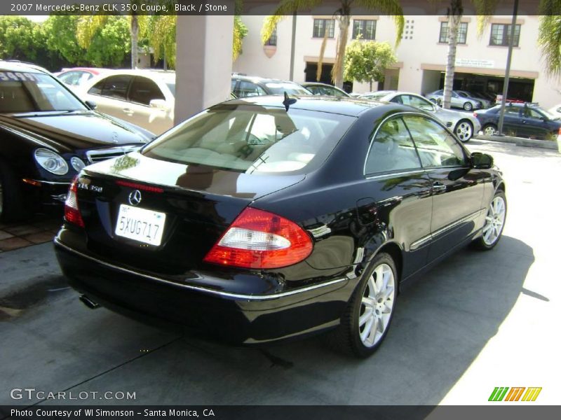 Black / Stone 2007 Mercedes-Benz CLK 350 Coupe