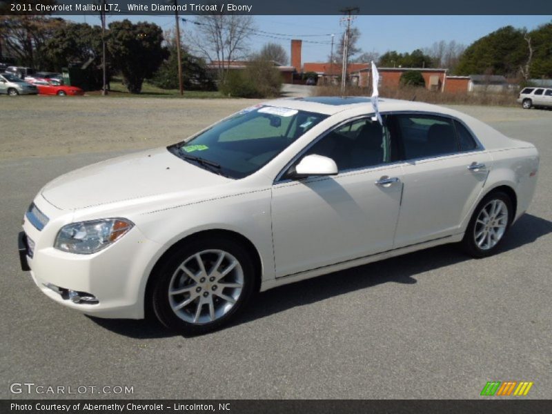 White Diamond Tricoat / Ebony 2011 Chevrolet Malibu LTZ