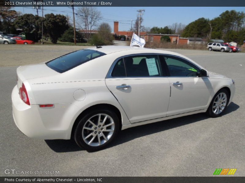 White Diamond Tricoat / Ebony 2011 Chevrolet Malibu LTZ