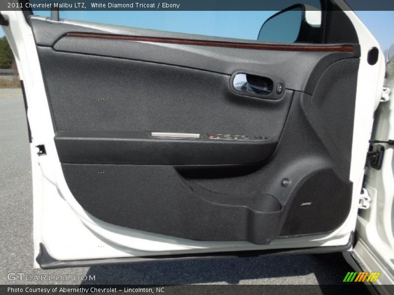 White Diamond Tricoat / Ebony 2011 Chevrolet Malibu LTZ