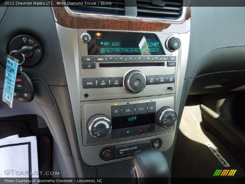 White Diamond Tricoat / Ebony 2011 Chevrolet Malibu LTZ