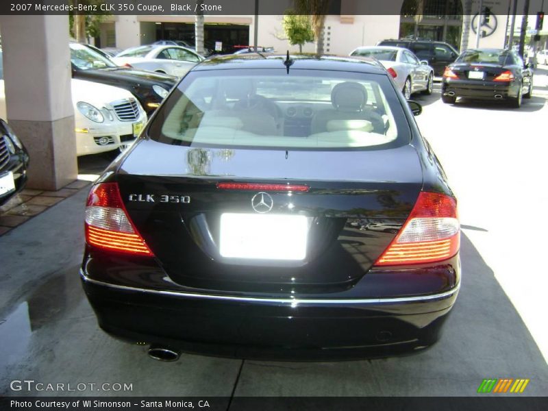 Black / Stone 2007 Mercedes-Benz CLK 350 Coupe