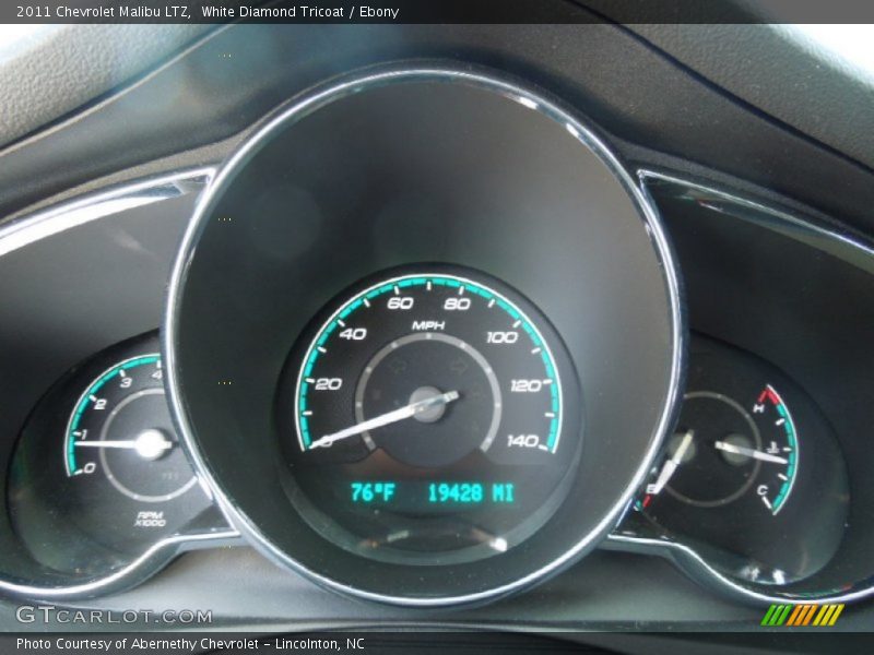 White Diamond Tricoat / Ebony 2011 Chevrolet Malibu LTZ