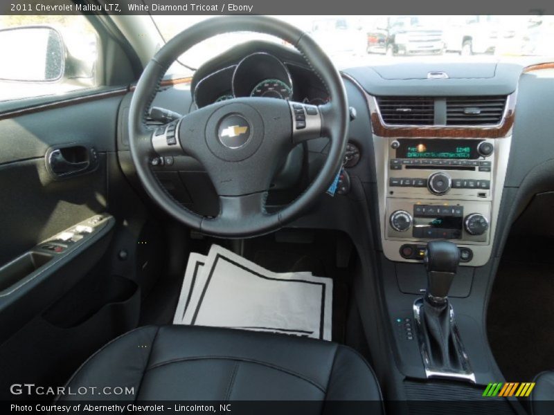 White Diamond Tricoat / Ebony 2011 Chevrolet Malibu LTZ