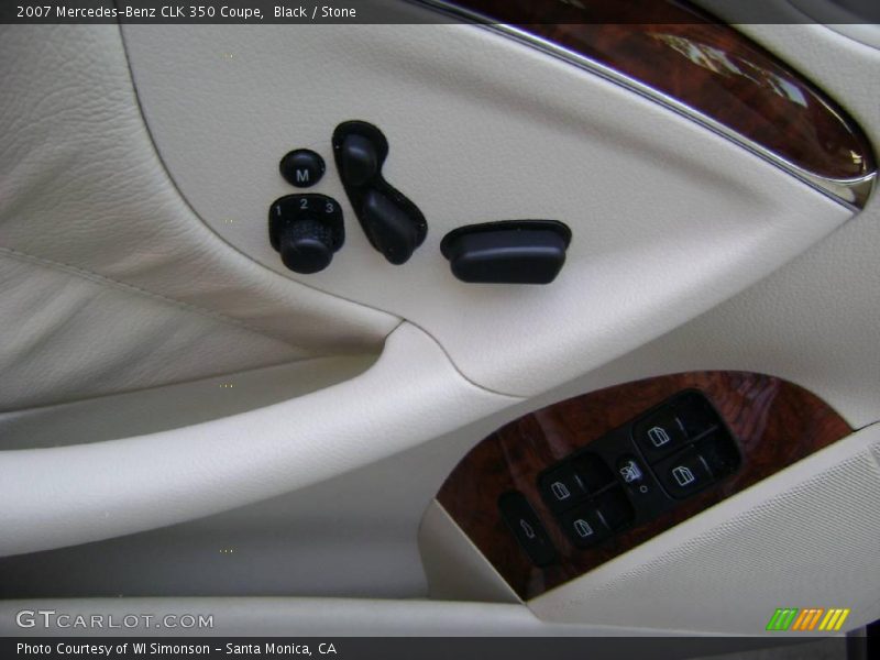 Black / Stone 2007 Mercedes-Benz CLK 350 Coupe