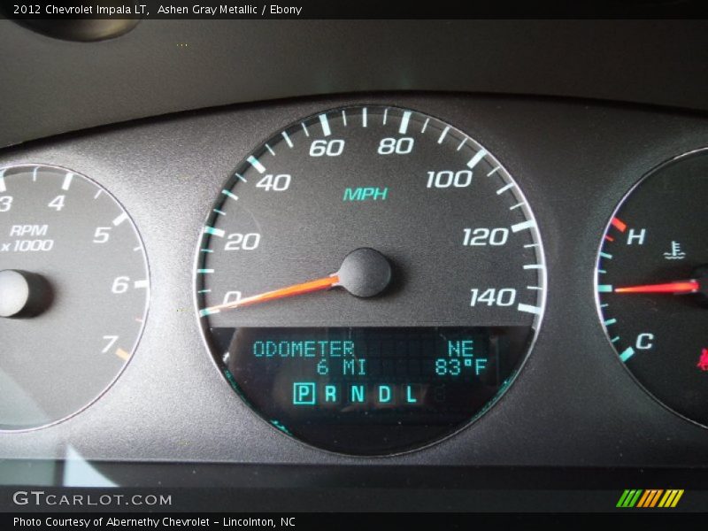 Ashen Gray Metallic / Ebony 2012 Chevrolet Impala LT