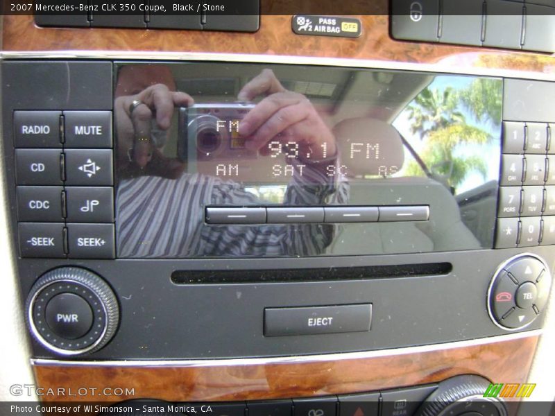 Black / Stone 2007 Mercedes-Benz CLK 350 Coupe
