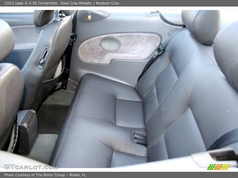 Steel Gray Metallic / Medium Gray 2001 Saab 9-3 SE Convertible