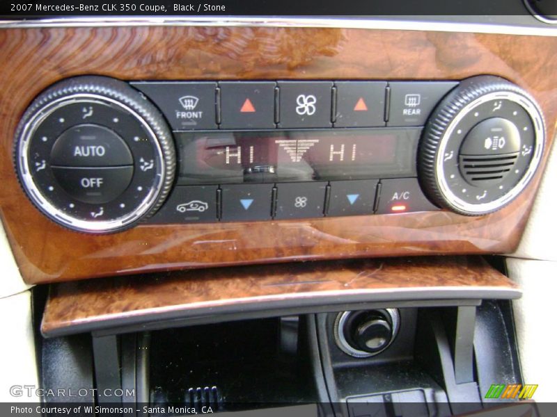 Black / Stone 2007 Mercedes-Benz CLK 350 Coupe