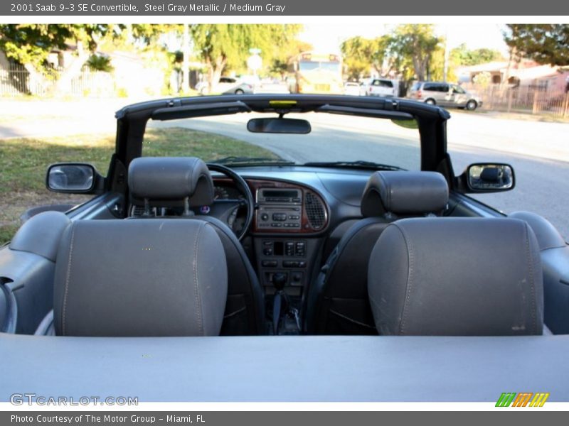 Steel Gray Metallic / Medium Gray 2001 Saab 9-3 SE Convertible