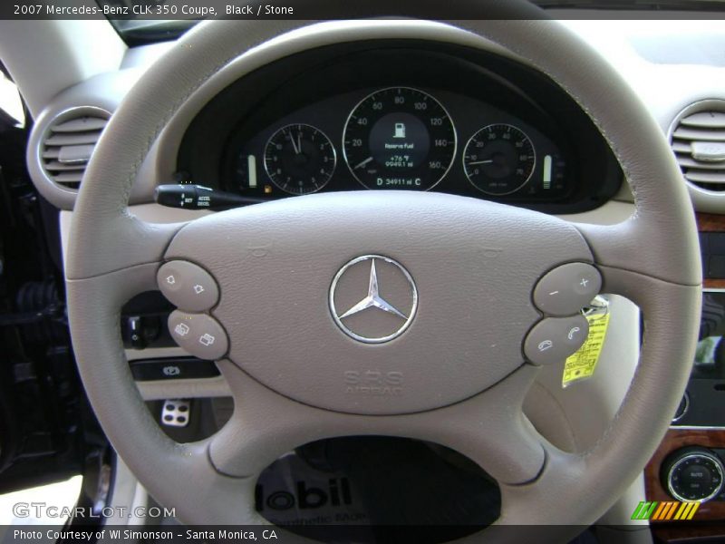 Black / Stone 2007 Mercedes-Benz CLK 350 Coupe
