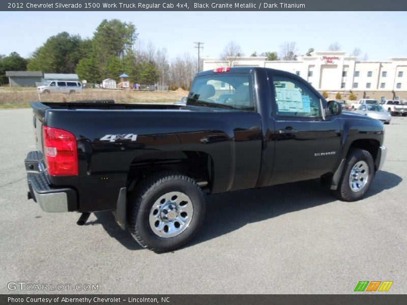 Black Granite Metallic / Dark Titanium 2012 Chevrolet Silverado 1500 Work Truck Regular Cab 4x4