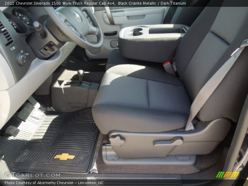 Black Granite Metallic / Dark Titanium 2012 Chevrolet Silverado 1500 Work Truck Regular Cab 4x4