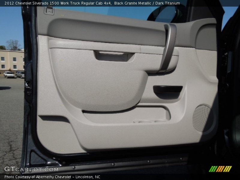Black Granite Metallic / Dark Titanium 2012 Chevrolet Silverado 1500 Work Truck Regular Cab 4x4
