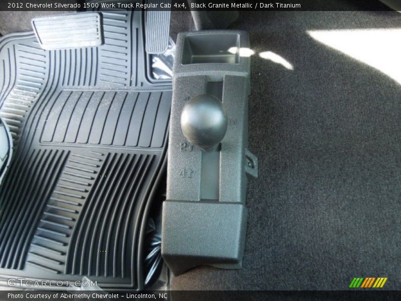 Black Granite Metallic / Dark Titanium 2012 Chevrolet Silverado 1500 Work Truck Regular Cab 4x4