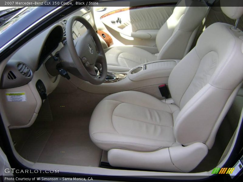 Black / Stone 2007 Mercedes-Benz CLK 350 Coupe