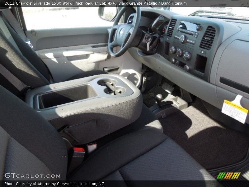 Black Granite Metallic / Dark Titanium 2012 Chevrolet Silverado 1500 Work Truck Regular Cab 4x4