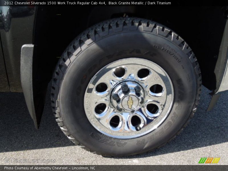 Black Granite Metallic / Dark Titanium 2012 Chevrolet Silverado 1500 Work Truck Regular Cab 4x4