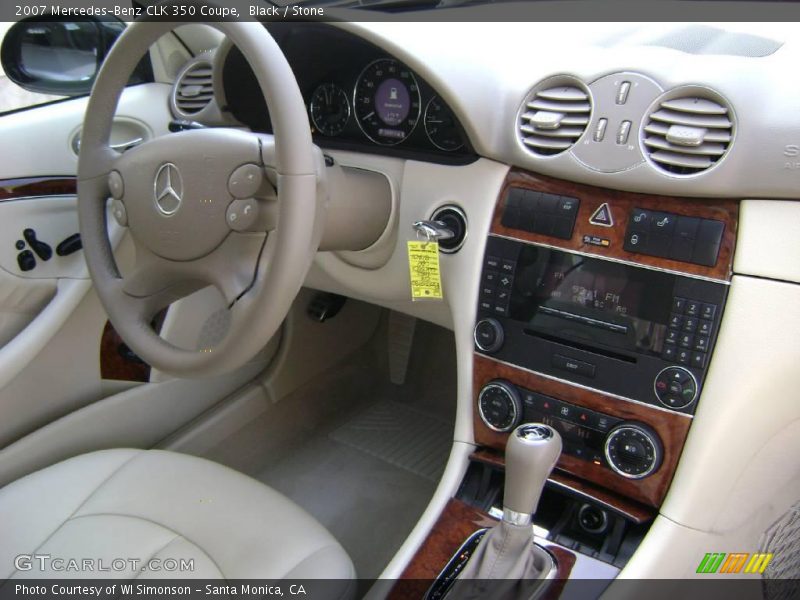 Black / Stone 2007 Mercedes-Benz CLK 350 Coupe