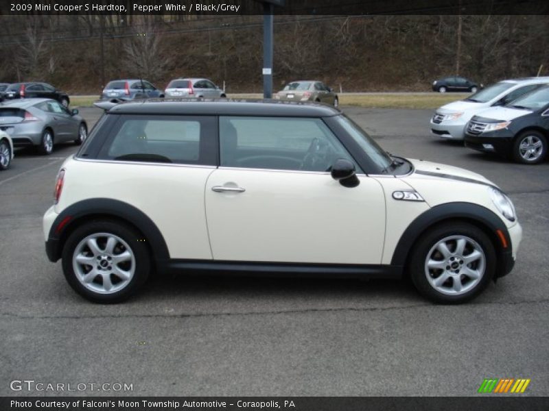 Pepper White / Black/Grey 2009 Mini Cooper S Hardtop