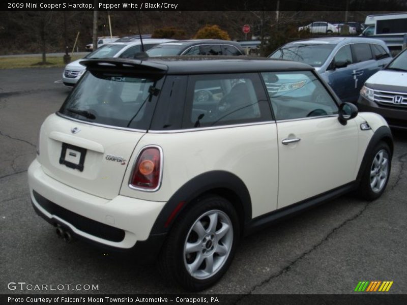 Pepper White / Black/Grey 2009 Mini Cooper S Hardtop